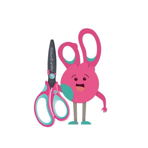 Pelikan Nożyczki Griffix zaokrąglone leworęczne niebieskie Pelikan (300008592)