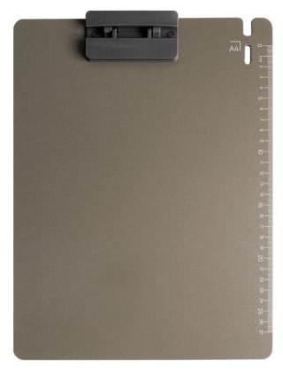 Tetis Deska z klipem (podkład do pisania) Tetis Z PODZIAŁKĄ A4 szara (BD650-S)