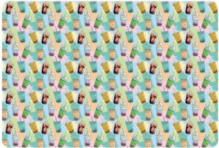Biurfol Podkład na biurko Biurfol BUBBLE TEA mix folia (PSN-A3-37)