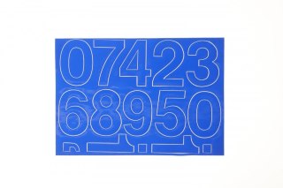 Farro Cyfry samoprzylepne niebieskie Farro