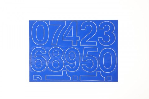 Farro Cyfry samoprzylepne niebieskie Farro