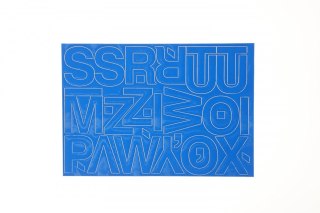 Farro Litery samoprzylepne niebieski Farro