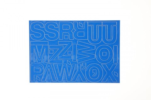 Farro Litery samoprzylepne niebieski Farro