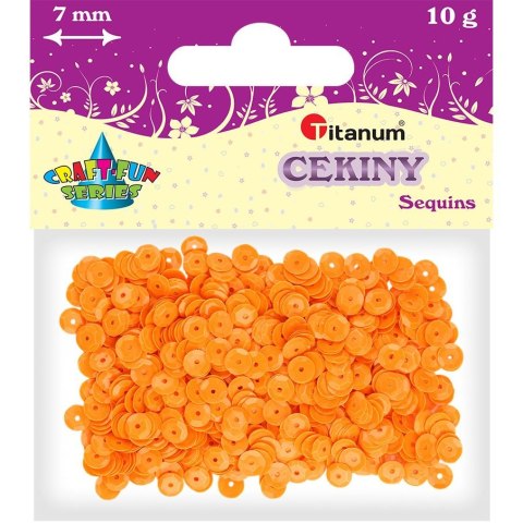Titanum Cekiny Titanum Craft-Fun Series Okrągłe pastelowe pomarańczowe Titanum Cekiny Titanum Craft-Fun Series Okrągłe pastelowe pomarańczowe