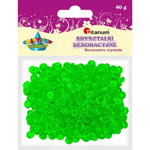 Titanum Craft-fun Kryształki Titanum Craft-fun Craft-fun kryształki pastikowe zielony ciemny (40 g) Titanum Craft-fun Kryształki Titanum Craft-fun Craft-fun kryształki pastikowe zielony ciemny (40 g)
