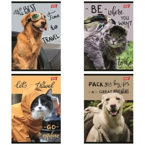 Unipap Zeszyt Traveler A5 60k. 70g krata Unipap