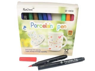 Adar Flamaster Adar zestaw do malowania po porcelanie 12 kol. (620377)
