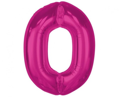 Godan Balon foliowy Smart cyfra 0, różowa, 92 cm Godan (CH-S9R0)