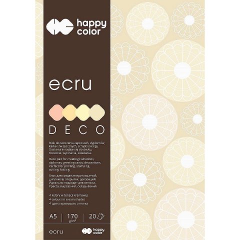 Happy Color Zeszyt papierów kolorowych Happy Color A5 170g 20k (HA 3717 1520-092)