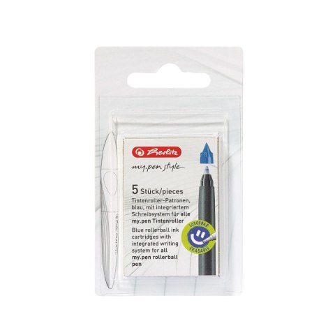 Herlitz Naboje Herlitz My Pen niebieski (11378999) Herlitz Naboje Herlitz My Pen niebieski (11378999)