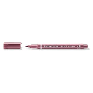 Staedtler Marker permanentny Staedtler metaliczny czerwone 1,0-2,0mm okrągła końcówka (8323-81)