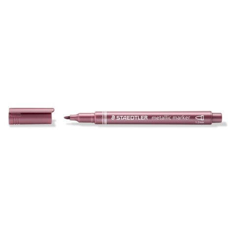 Staedtler Marker permanentny Staedtler metaliczny czerwone 1,0-2,0mm okrągła końcówka (8323-81) Staedtler Marker permanentny Staedtler metaliczny czerwone 1,0-2,0mm okrągła końcówka (8323-81)