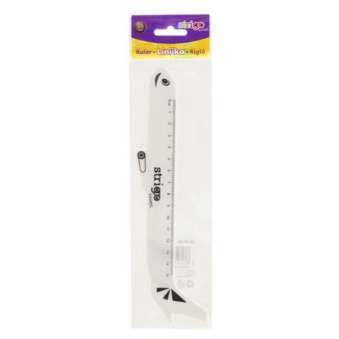 Strigo Linijka plastik 15 cm SAMOLOT 15cm Strigo (SSC365)