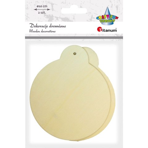 Titanum Ozdoba drewniana Titanum Craft-Fun Series bombka 10cm (18042X) Titanum Ozdoba drewniana Titanum Craft-Fun Series bombka 10cm (18042X)