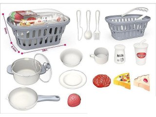 Adar Naczynia zestaw kuchenny w koszyku, garnek, talerze Adar (578555)