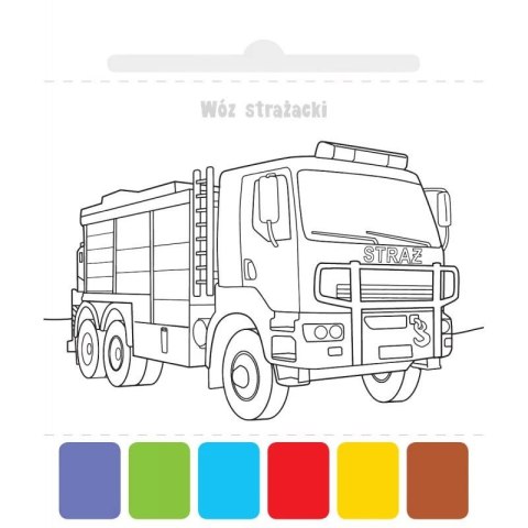 Aksjomat Książka dla dzieci Użyj wody, zbudź kolory! Pojazdy Aksjomat