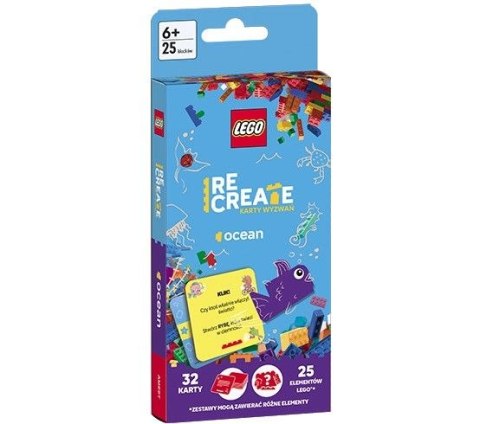 Ameet Książeczka edukacyjna LEGO® Recreate. Karty Wyzwań. Ocean Ameet (ACP 6605)