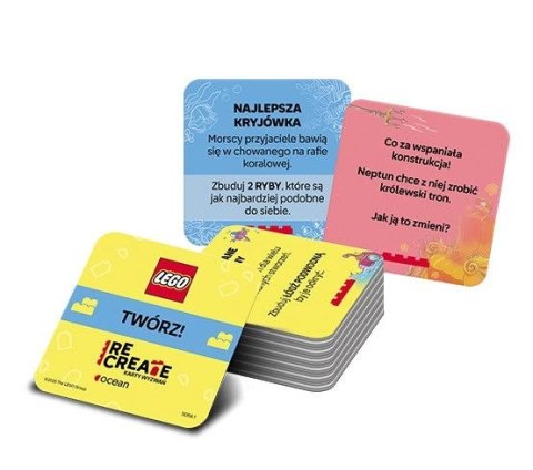 Ameet Książeczka edukacyjna LEGO® Recreate. Karty Wyzwań. Ocean Ameet (ACP 6605)