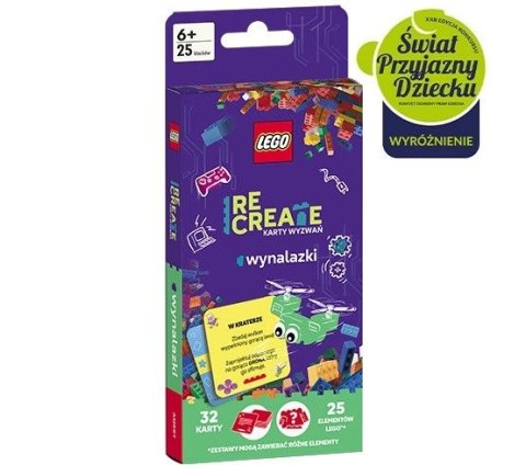 Ameet Książeczka edukacyjna LEGO® Recreate. Karty Wyzwań. Wynalazki Ameet (ACP 6608)