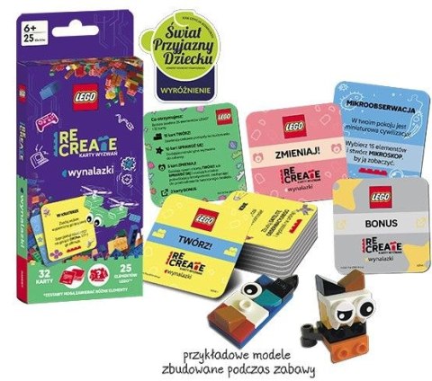 Ameet Książeczka edukacyjna LEGO® Recreate. Karty Wyzwań. Wynalazki Ameet (ACP 6608)