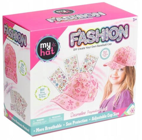 Dromader Zestaw kreatywny dla dzieci różowa czapka do dekorowania Dromader (130-1355121)