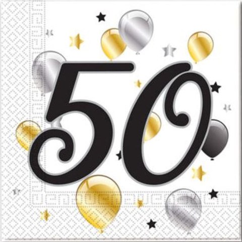 Godan Serwetki Balloons biała papier [mm:] 330x330 Godan (88868)