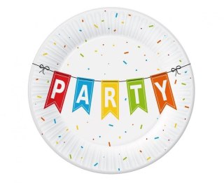 Godan Talerz jednorazowy Godan Kolorowe Party papier śr. 180mm 6 szt (PM-TPA1)