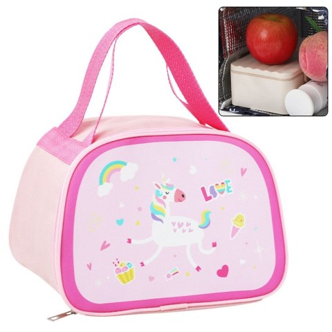 Lean Torba termiczna Lean Izolacyjna Śniadaniowa Lunch Bag Różowa Jednorożec 23cm (21583) Lean Torba termiczna Lean Izolacyjna Śniadaniowa Lunch Bag Różowa Jednorożec 23cm (21583)