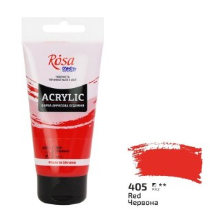 Rosa Farba akrylowa czerwona kolor: czerwony 75ml Rosa