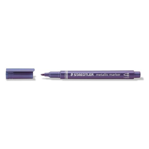 Staedtler Marker permanentny Staedtler metaliczny fioletowy metaliczny 1,0-2,0mm okrągła końcówka (8323-81) Staedtler Marker permanentny Staedtler metaliczny fioletowy metaliczny 1,0-2,0mm okrągła końcówka (8323-81)