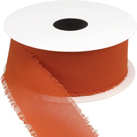 Titanum Wstążka Titanum Craft-Fun Series szyfonowa strzępiona 40x10 [mm x m] miedziana (WJ40-10-020)
