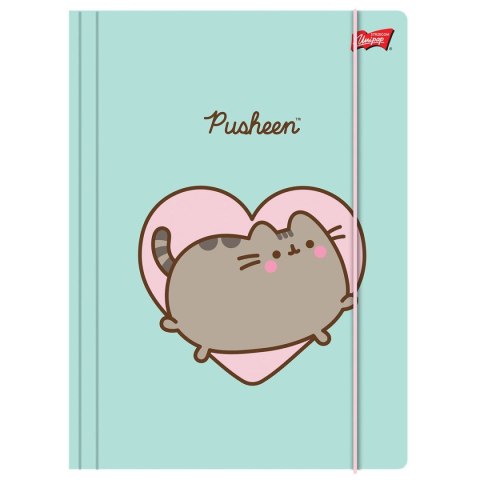 Unipap Teczka kartonowa na gumkę Pusheen A4 miętowy 300g Unipap