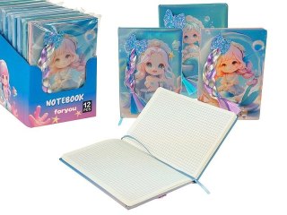 Adar Notes (notatnik) A5 dziewczynka z warkoczem krata [mm:] 210x145 Adar (620803)