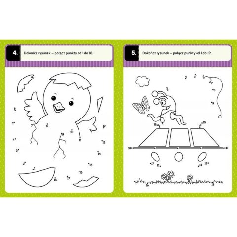 Aksjomat Książka dla dzieci Połącz kropki. Łamigłówki przedszkolaka od 5 lat Aksjomat