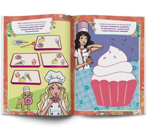 Ameet Książeczka edukacyjna Barbie™. 100 Brokatowych Naklejek Ameet (NB 1101)