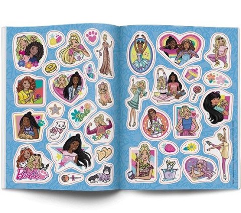 Ameet Książeczka edukacyjna Barbie™. 100 Brokatowych Naklejek Ameet (NB 1101)