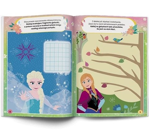 Ameet Książeczka edukacyjna Kraina Lodu. 100 Brokatowych Naklejek Ameet (NB 9109)