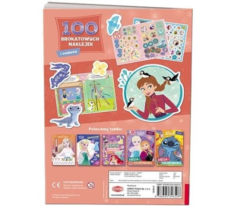 Ameet Książeczka edukacyjna Kraina Lodu. 100 Brokatowych Naklejek Ameet (NB 9109)