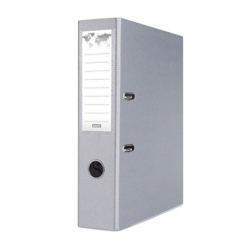 Basic Segregator dźwigniowy z szyną A4 75mm szary Basic (21024221-10)