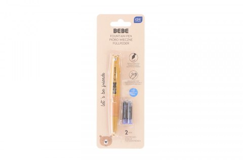 Bebe Pióro tłoczkowe 2 naboje niebieskie Bebe