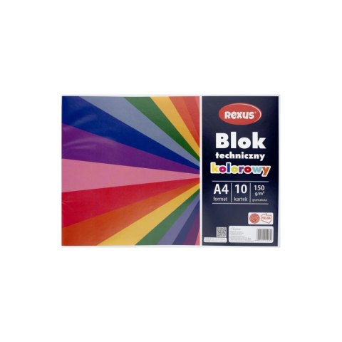 Beniamin Blok techniczny kolorowy A4 kolorowy 10k Beniamin (4430)