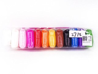 Bigtoys Masa plastyczna dla dzieci pianka 12szt. mix Bigtoys (BPLA4505)