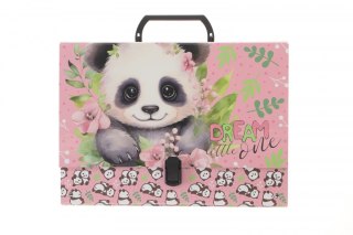 Derform Teczka z szerokim grzbietem na klips Panda A4 różne Derform (TRGPA10)