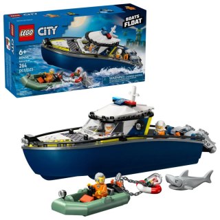 Lego Klocki konstrukcyjne Lego City Pościg łodzią policyjną (60456)