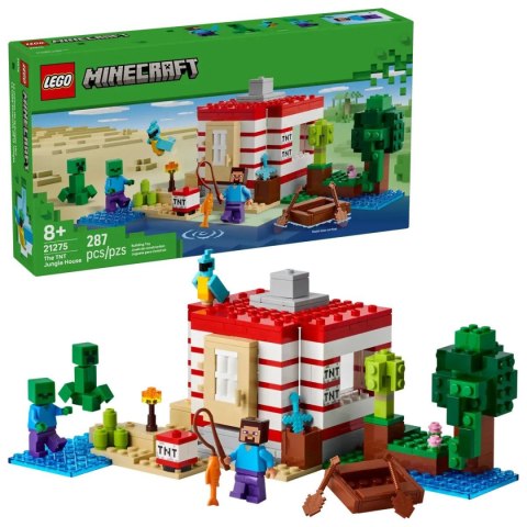 Lego Klocki konstrukcyjne Lego Minecraft Dom TNT w dżungli (21275)