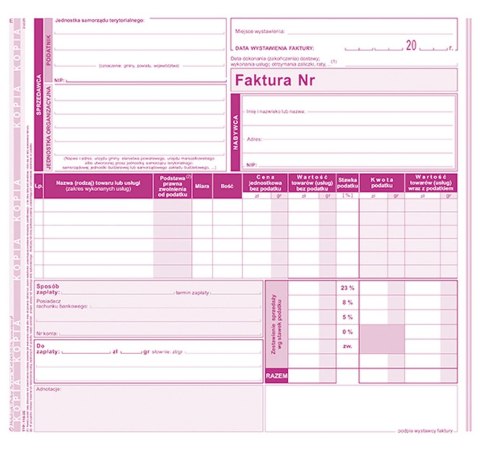 Michalczyk i Prokop Druk offsetowy faktura 2/3 A4 81k. Michalczyk i Prokop (118-2E)