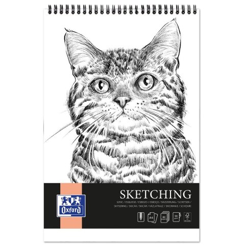 Oxford Blok artystyczny szkicowy A4 90g 80k Oxford (400200047)