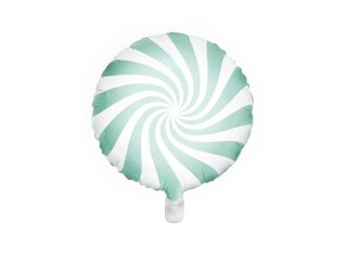 Partydeco Balon foliowy cukierek miętowy 45 cm 18cal Partydeco (FB20P-103)