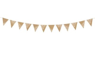Partydeco Girlanda Flagietki, kraft, 2,1 m Partydeco (FLG17)
