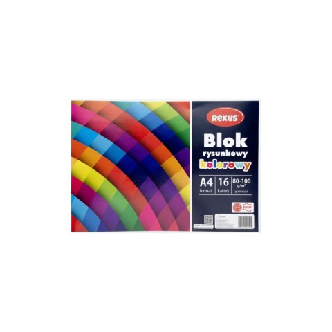 Rexus Blok rysunkowy kolorowy A4 kolorowy 16k Rexus (4409)